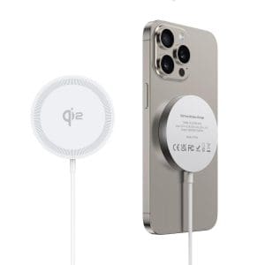 DUZZONA W18 - Fast Magnetic Wireless Charger Pad 15W Compatible with MagSafe and Qi2 charging